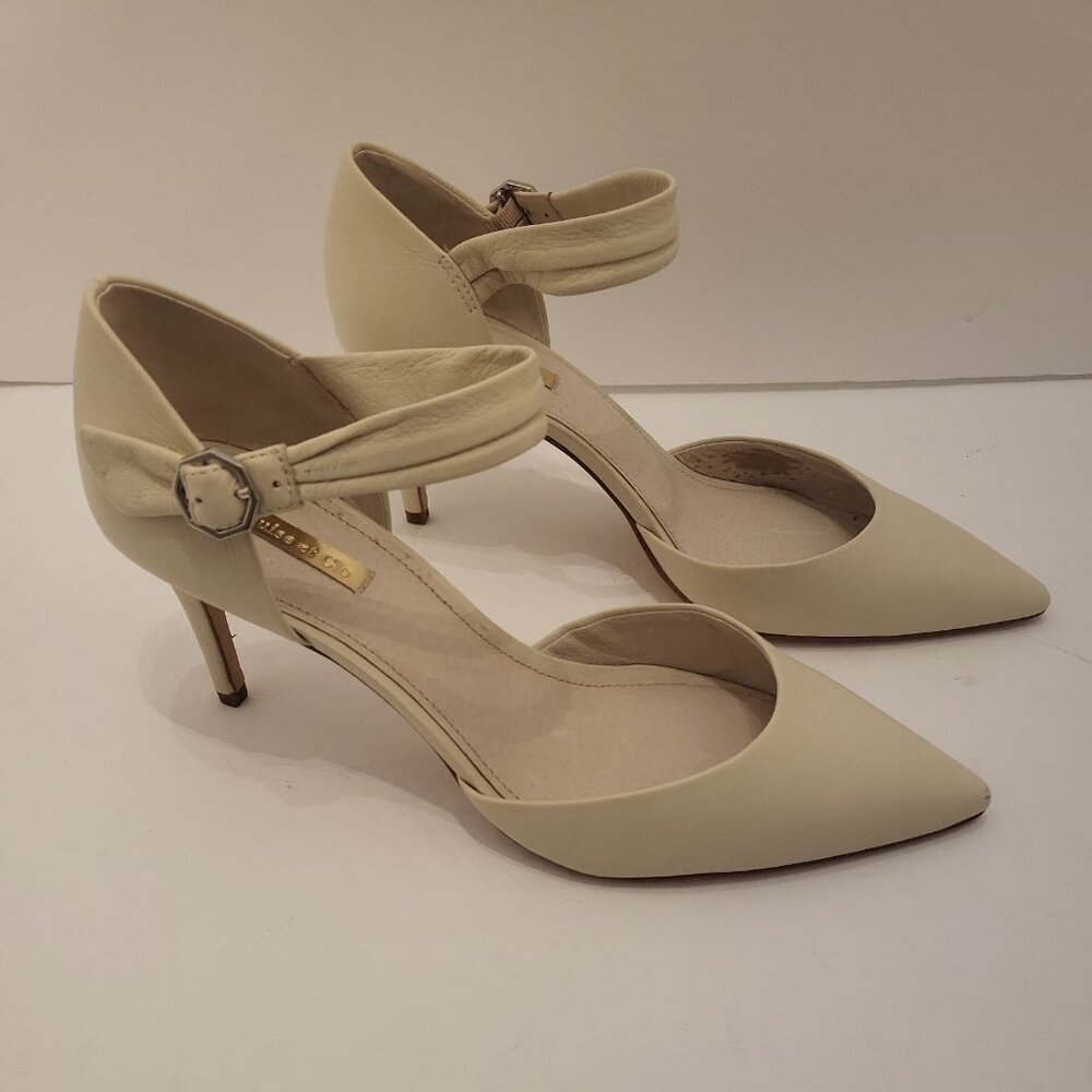 Louise at Cie Heels Ankle Strap Stiletto Heel Closed Toe - Picture 4 of 10